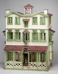 010045 THREE STORY 19THC DOLL HOUSE H 41 W 31