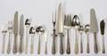 121015 KIRK REPOUSSE STERLING FLATWARE SET 50 PIECES