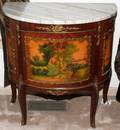 121033 FRENCH STYLE DEMI LUNE COMMODE H 30