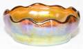 061076 TIFFANY GOLD FAVRILE GLASS OPEN SALT DIA 2 12