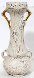 061069 ROYAL DUX IRIS VASE C 1910 H 13