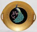 051083 PICKARDBAVARIAN PORCELAIN CAKE PLATE WPEACOCK
