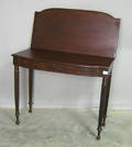 Sheraton mahogany card table
