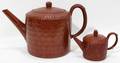 081064 STAFFORDSHIRE GLAZED REDWARE TEAPOTS C 1770