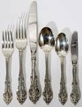 061114 GORHAM LA SCALA STERLING FLATWARE 48 PCS