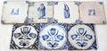 061111 DELFT VINTAGE PLAQUES SEVEN W 55 14