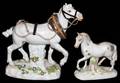 051114 MEISSEN PORCELAIN FIGURES OF HORSES TWO