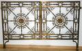 090112 BRONZE GATES PAIR H 37  38 W 29