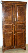 090104 WALNUT LINEN CABINET H 78 W 38 D 17