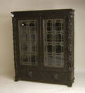 Victorian carved oak bookcase