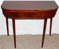 081102 MAHOGANY DEMI LUNE CARDCONSOLE TABLE 19TH C