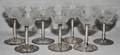 071120 GERMAN 800 SILVER  CRYSTAL COCKTAILS GLASSES