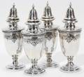 071112 REDLICH  CO STERLING SALT  PEPPER SHAKERS