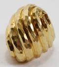 062134 LADYS 18KT YELLOW GOLD SHELL FORM RING