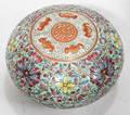 061140 CHINESE FAMILLE ROSE PORCELAIN COVERED INK BOX