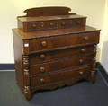 New England Sheraton mahogany dresser