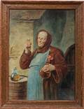 042113 SA MULLER WATERCOLOR MONK WGLASS OF BEER