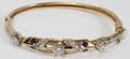 041137 16CTTW DIAMOND AND SAPPHIRE BANGLE BRACELET