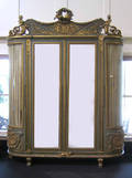 Large French or Italian gilt wardrobe
