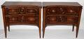 080076 WOODBRIDGE FURNITURE WALNUT COMMODES C20TH C