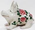 080065 IN STYLE OF A WEMYSS CERAMIC PIG H 16