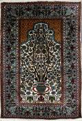 062177 SILK KASHMIR PRAYER RUG 4 X 2 12