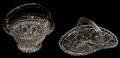 061196 EARLY AMERICAN BLOWN GLASS BASKETS EARLY 19TH C