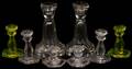 061193 AMERICAN GLASS CANDLESTICKS EARLY 19TH C