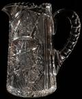 061176 CUT GLASS PITCHER H 8 12