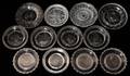061184 AMERICAN GLASS CUP PLATES 12 EARLY 19TH C