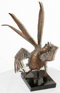 052119 VARGA BRONZE SCULPTURE OF EXOTIC BIRD 1976