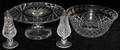 051193 WATERFORD CRYSTAL CAKE STAND SALT  PEPPER