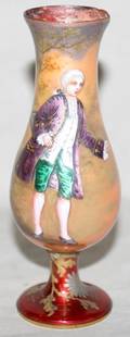 051189 FRENCH ENAMEL VASE H 5 38