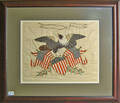 Needlepoint spread winged eagle