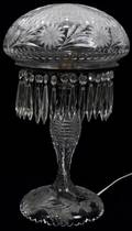 042135 AMERICAN CUT GLASS LAMP C 1900 H 17 12