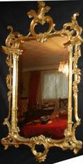 040096 FLORENTINE STYLE GILT MIRROR H 42