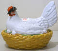 Porcelain hen on nest
