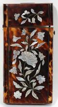 081162 VICTORIAN INLAID TORTOISE CIGAR CASE L 5