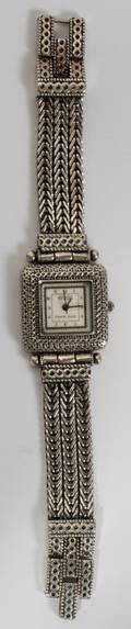 080107 ECCLISSI LADYS STERLING WATCH  BAND W 1