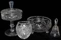 071181 CRYSTAL COMPOTE VASE BOWL  BELL H 512