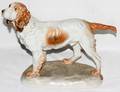 051222 HEREND PORCELAIN FIGURE OF A SPANIEL H 10