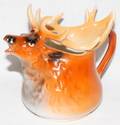 050136 ROYAL BAYREUTH ELK PORCELAIN PITCHER C 1900