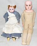 050113 GERMAN EHS BISQUE HEAD DOLL  ONE OTHER