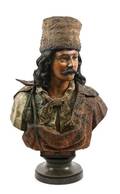 Austrian 19th C Orientalist Terracotta Bust