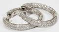 040126 180 CT DIAMOND HOOP INSIDEOUT EARRINGS