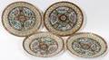 090193 CHINESE ROSE MEDALLION PORCELAIN PLATES 19TH C
