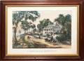 081236 CURRIER  IVES COLORED LITHOGRAPH 8 12