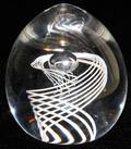 071208 STEUBEN CRYSTAL PAPERWEIGHT H 3 12