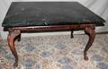 070144 EMPIRE STYLE MAHOGANY MARBLE TOP DESK C 1900