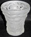 060166 LALIQUE CRYSTAL VASE H 5 DIA 5